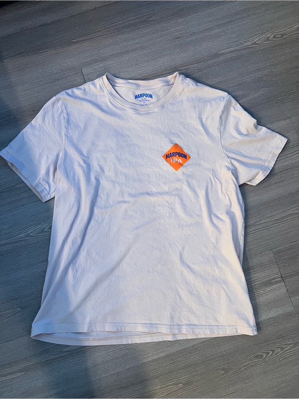 Men’s White Short Sleeve Harpoon IPA Logo Tee